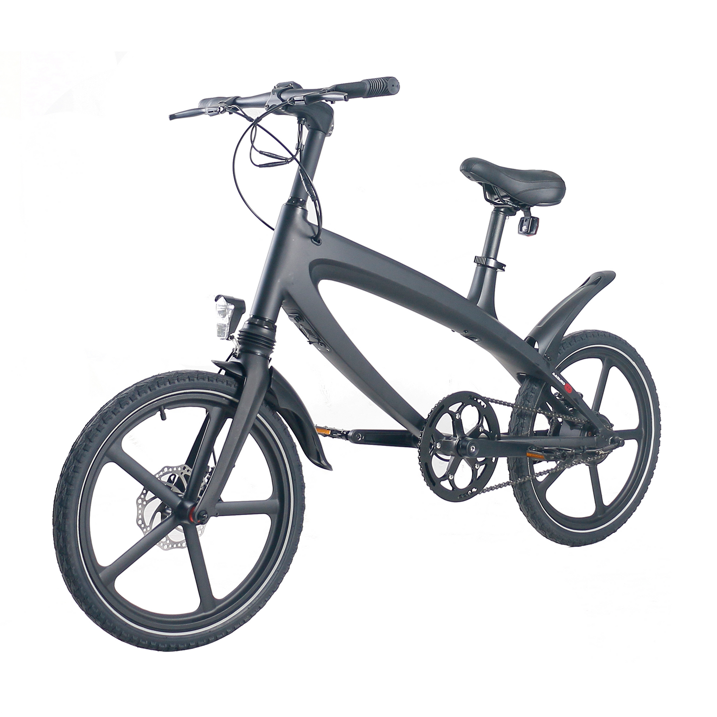 A side view of the Cruzaa E-Bike in Carbon Black.